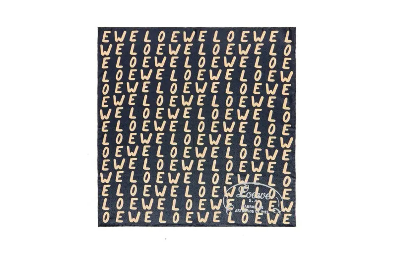 LOEWE Silk Scarves Women's Black