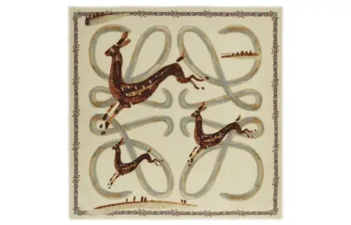 LOEWE Silk Scarves Women's Ecru
