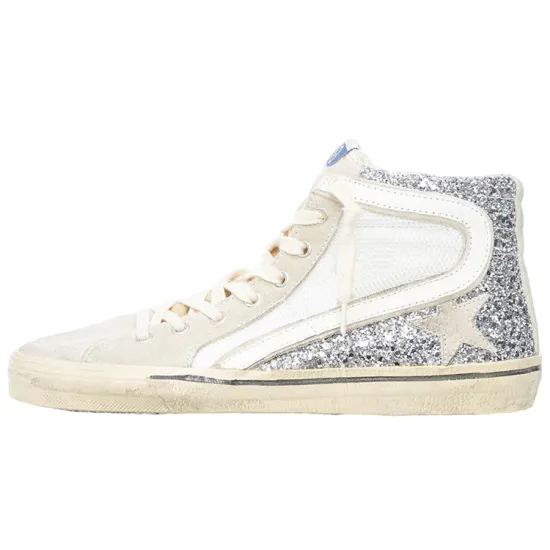 Golden Goose Glitter-detail Leather High-top Sneakers