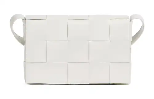 Bottega Veneta CASSETTE Pillow Bag Sheepskin Shoulder Bag, Crossbody Bag Women's White