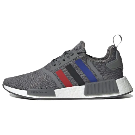 Adidas Originals Nmd R1 Grey Better Scarlet Core Black