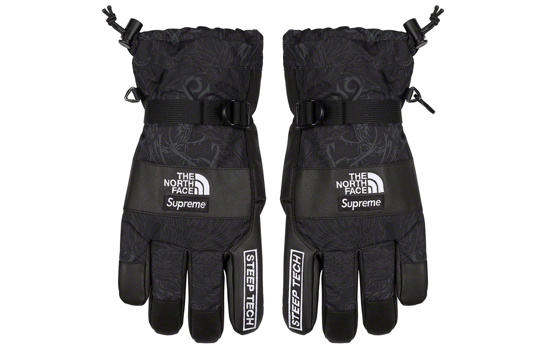 Supreme Fw22 Week 7 Series Ski Glove Unisex Black/Brown/White