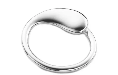 TIFFANY & CO. Elsa Peretti Collection Keychain Unisex Silver