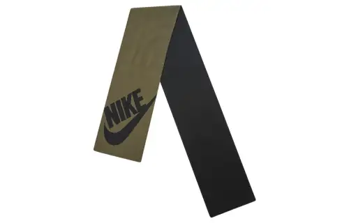 Nike Knit Scarves Unisex Black/Army Green
