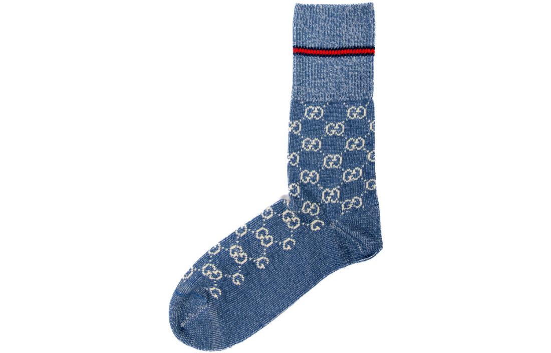 GUCCI SS23 Crew Socks Unisex 1 Pack Blue