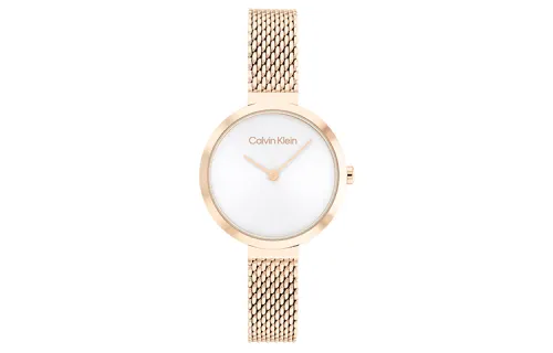 CALVIN KLEIN TIMELESS Wrist Watches Quartz Movement Stainless Steel Strap 28mm White Dial Women's Watch