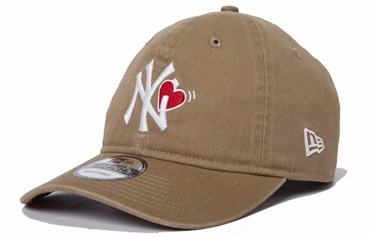New Era Cotton Baseball Caps Unisex Khaki
