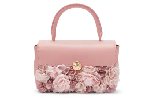 CHARLES&KEITH Floral Print Polyurethane Small Square Bag, One Shoulder Handbag Small Women's Multicolor