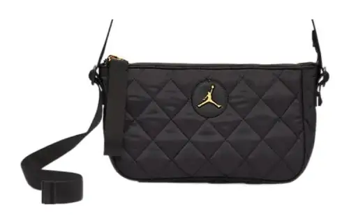 Jordan Polyester Shoulder Bag, Crossbody Bag, Handbag Women's Black