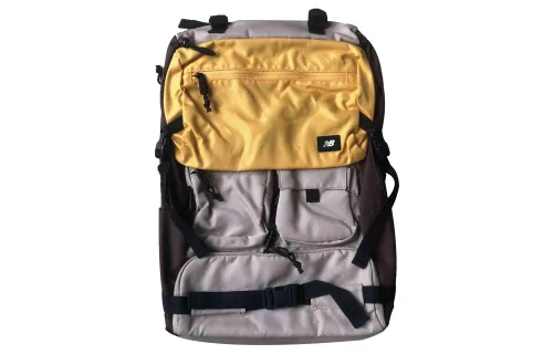 New Balance Fabric Backpack Unisex Khaki/Yellow