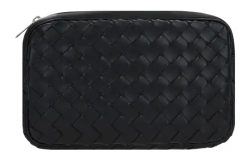 Bottega Veneta Classic Camera Bag Intrecciato Black