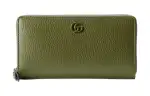 GUCCI Marmont Leather Wallet Women's Forest Green