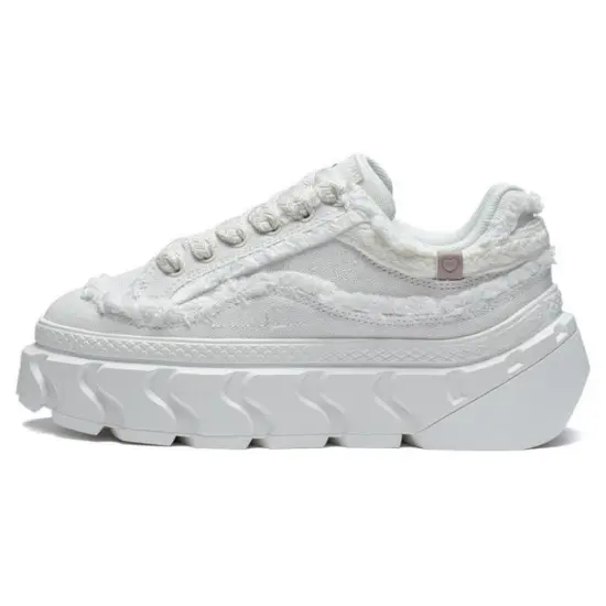 LINING CF Skateboard Shoes Women's Low-Top White