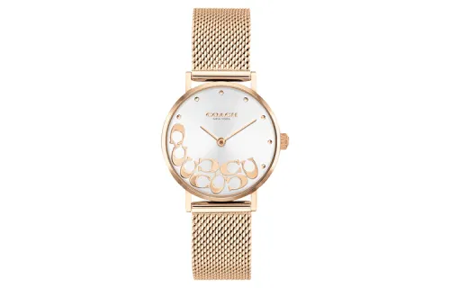 COACH PERRY Wrist Watches Quartz Movement Stainless Steel Watchband 28mm White Dial Women's Watch 30m Water Resistant