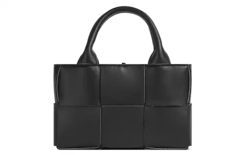 Bottega Veneta Arco Leather Tote Bag, Shopping Bag, Shoulder Bag, Crossbody Bag, Handbag Regular Women's Black