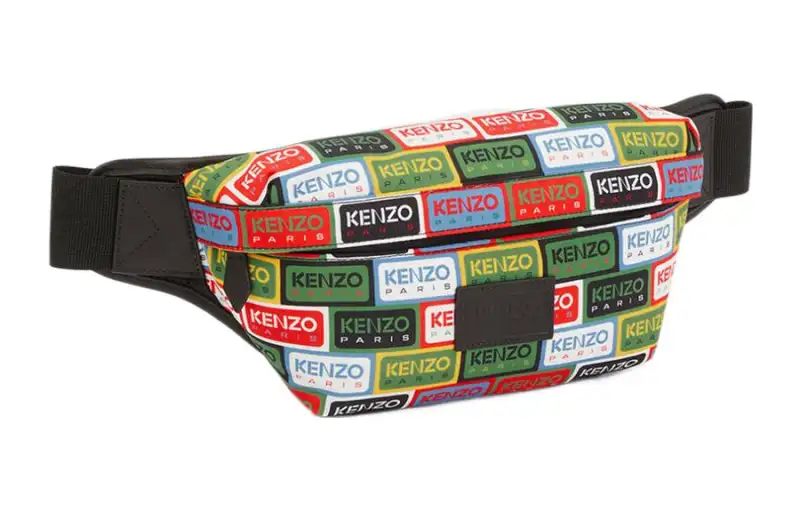 KENZO Polyester Fanny Pack Unisex Green