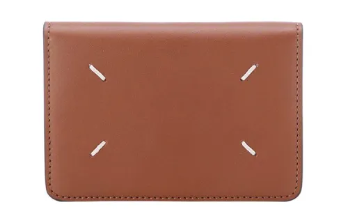 Maison Margiela Leather Wallet Unisex Brown