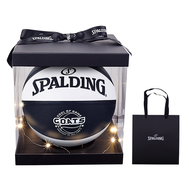 SPALDING G.O.A.T.S Pu Basketball Black White Size 7 Training Unisex China Mainland Version