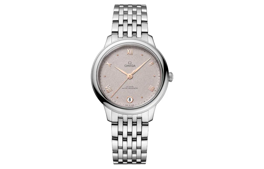 OMEGA Disc Fly Collection Elegant Automatic Mechanical Movement 30m Waterproof Women's Watch 34mm