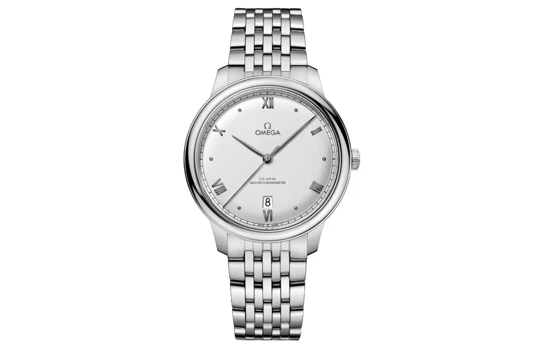 OMEGA Disc Fly Collection Elegant Automatic Mechanical Movement Men's Watches Watch Silver Dial