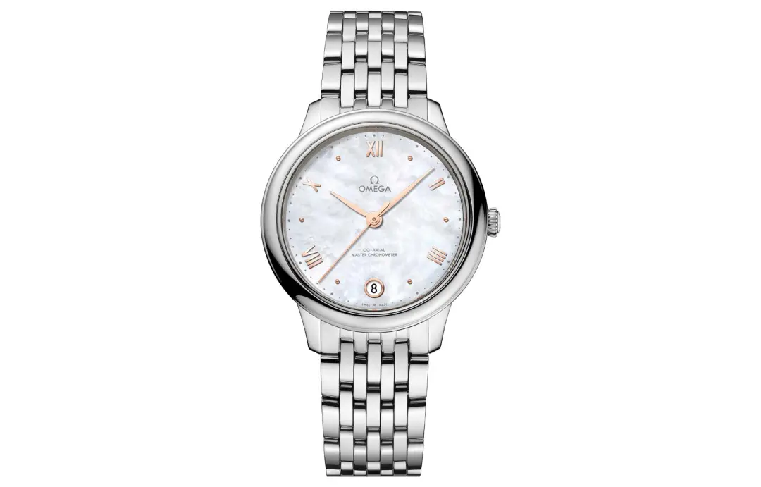 OMEGA Disc Fly Collection Elegant Automatic Mechanical Movement Women's Watch 34mm Gray Dial