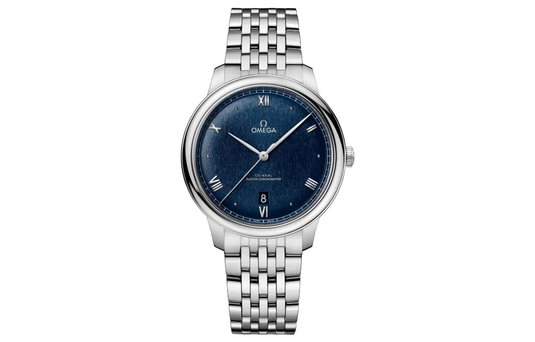 OMEGA Disc Fly Collection Elegant Automatic Mechanical Movement 30m Waterproof Men's Watches Watch Blue Dial
