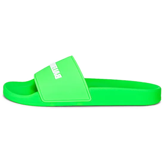 Balenciaga Women's Slides 'Fluo Green'