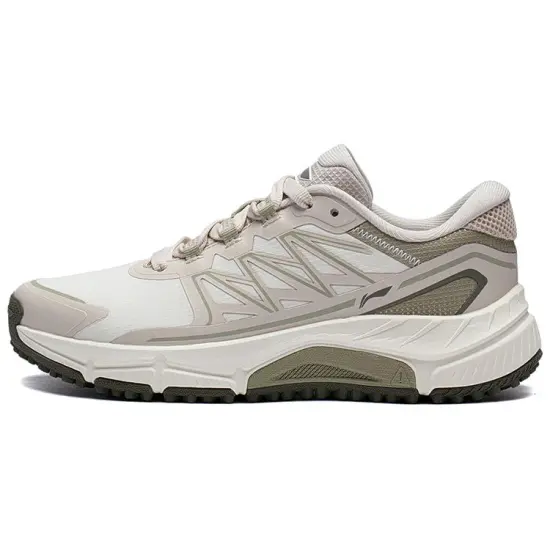 LINING Yijie Running Shoes Women's Low-Top White Gray Green