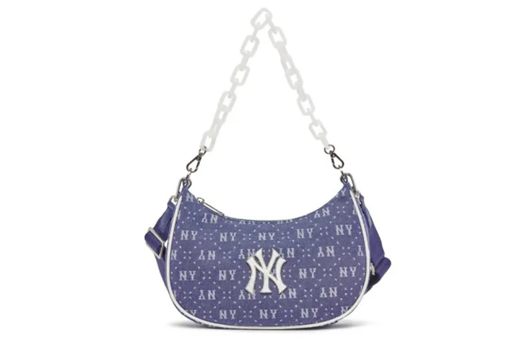 MLB Cotton Dumpling Bag, Shoulder Bag, Handbag Shoulder Bags Regular Women's Blue