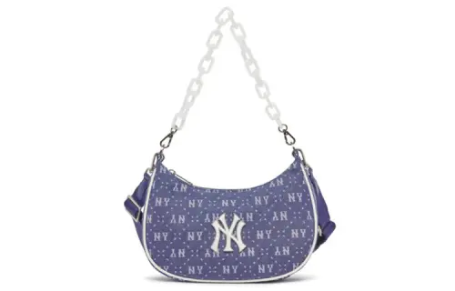 MLB Cotton Dumpling Bag, Shoulder Bag, Handbag, Shoulder Bag Women's Blue