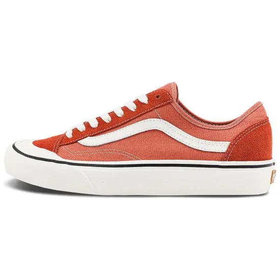 Vans Style 136 Skateboarding Shoes Unisex Low-top Red/White