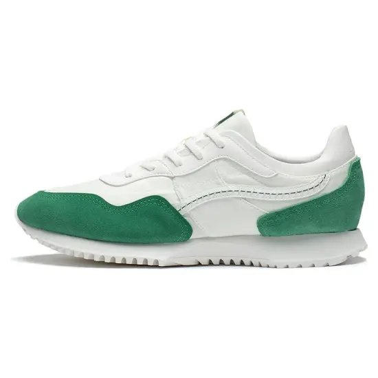 LiNing CF Linen Woven Anti-Slip And Wear-Resistant Breathable Low-Top Running Shoes Women's White Green