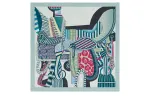 HERMES Knit Scarves Women's Blue