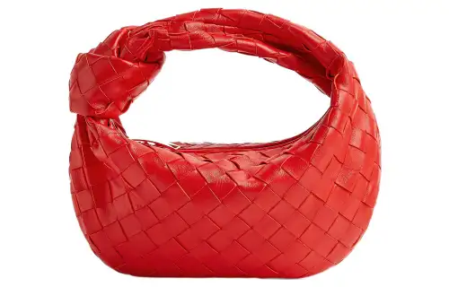 Bottega Veneta Jodie Top Handle Bag Mini Intrecciato Redstone