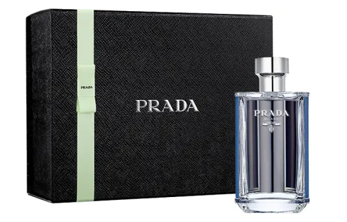 PRADA Azure Blue Gentleman Men's Box Woody