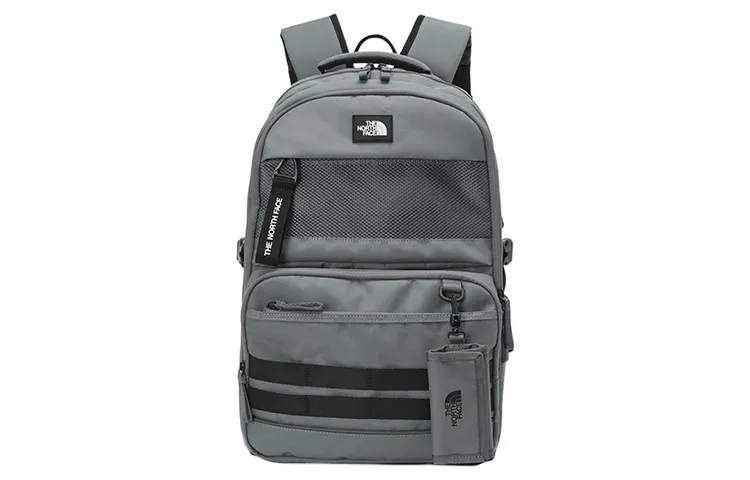 THE NORTH FACE 30L Backpack Outdoor Bag Recycled Polyester Gray Unisex