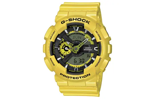CASIO Unisex Liquid Crystal/Analog Dual Display Series 55mm Black Watch GA-110CM-9A