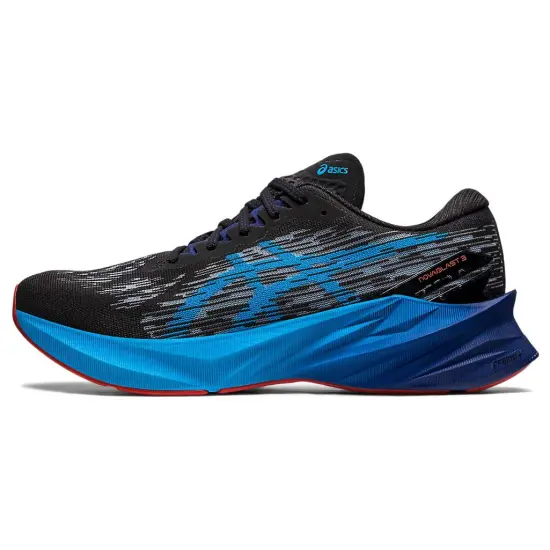 Asics Novablast 3 2E Wide 'Black Island Blue'