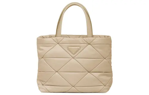 PRADA Fabric Shoulder Bag, Crossbody Bag, Handbag Women's Beige