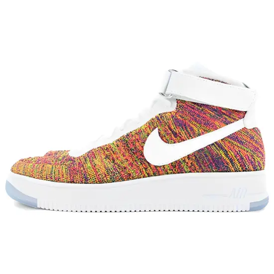 Nike Air Force 1 Mid Flyknit Multi-Color White