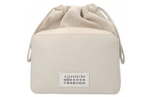 Maison Margiela Calfskin Camera Bag, Crossbody Bag, Shoulder Bag Medium Men's Beige
