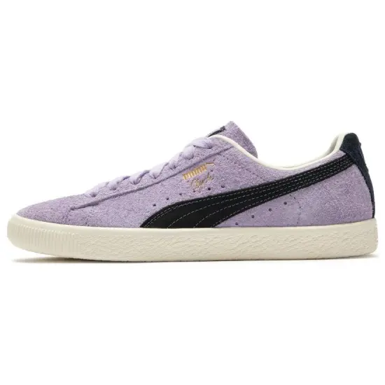 PUMA Clyde Skateboarding Shoes Unisex Low-top Purple