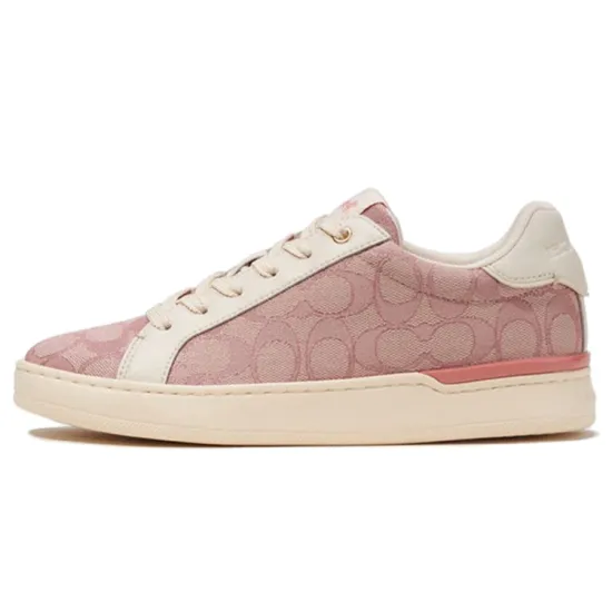 COACH Clip Skateboarding Shoes Women's Pink