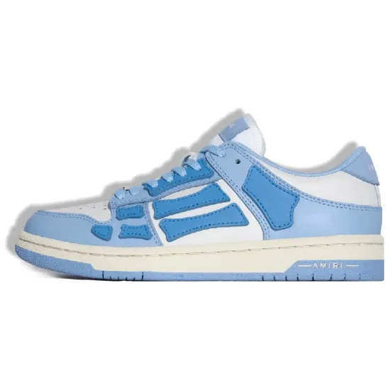 AMIRI Skel Top Low Stylish Skateboarding Shoes Women's Blue White