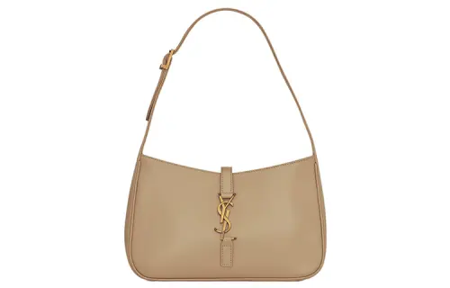 SAINT LAURENT LE5A7 Smooth Cow Leather Hobo Bag, Shoulder Bag, Handbag Women's