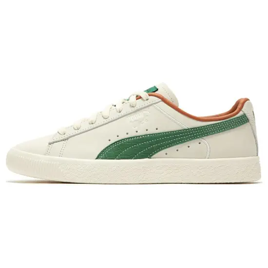 PUMA Clyde FG Pristine White Vine Green