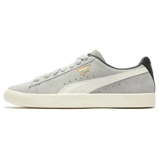 PUMA Clyde Skateboarding Shoes Unisex Low-top Gray