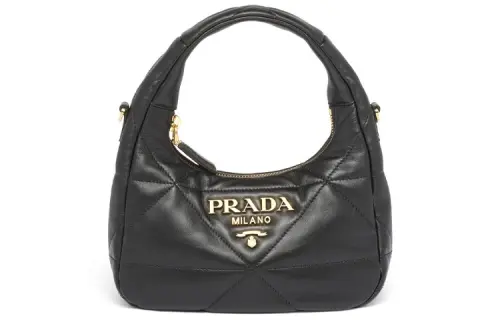 PRADA Lambskin Shoulder Bag, Crossbody Bag, Handbag Mini Women's Black