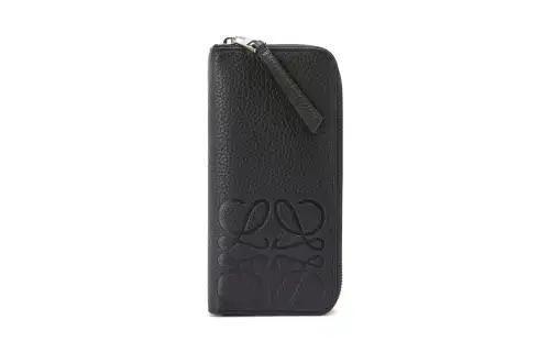 LOEWE Grain Calfskin Wallet Regular Men's Black