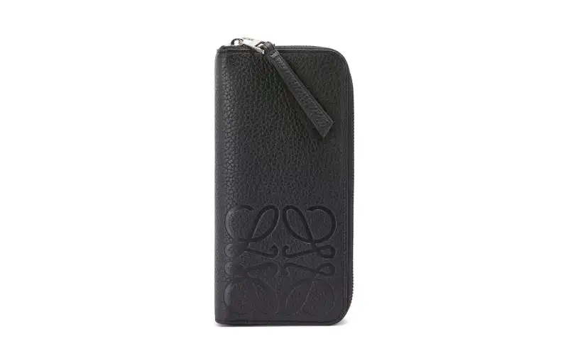 LOEWE Grain Calfskin Wallet Regular Men's Black
